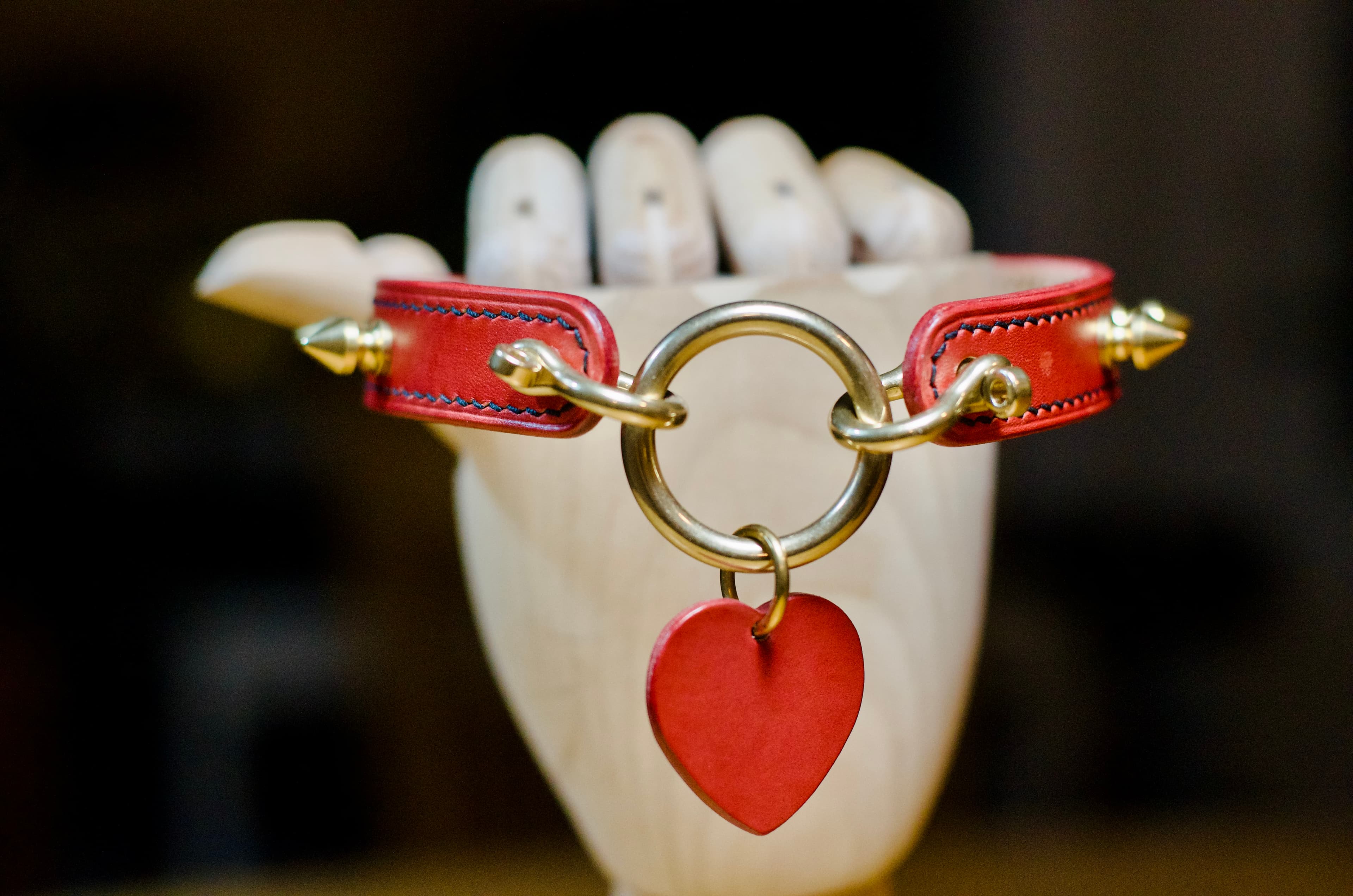 Brass Studded Choker